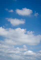 Naklejka na ściany i meble blue sky with clouds close up