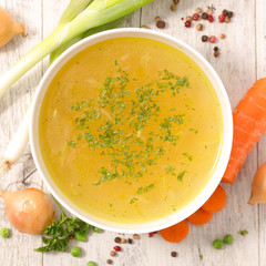 broth with ingredient