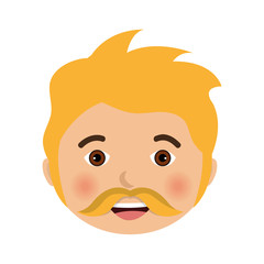 Fototapeta premium head man character icon vector illustration design