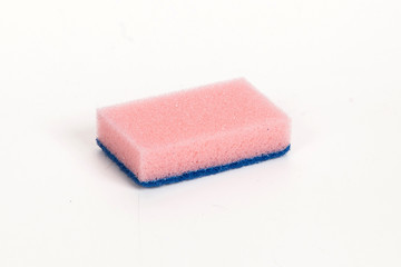 Obraz na płótnie Canvas pink scouring sponge