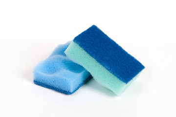 two scouring sponges