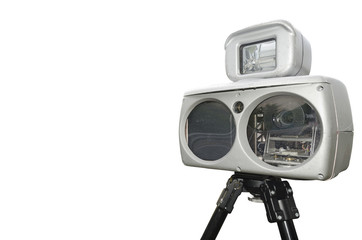 speed camera isolated on a white background