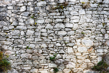 ancient stone brick wall