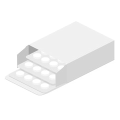 Medicine isometric packaging