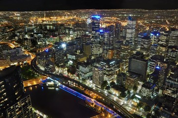 Fototapeta na wymiar Melbourne from above