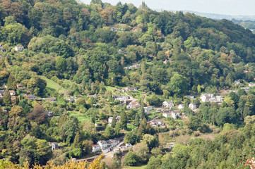 Autumn in Symonds Yat in the Forest of Dean, England.