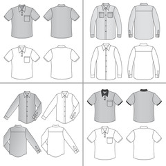 Fototapeta premium Man's shirt set