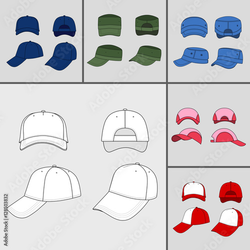 "Cap set" Stock image and royalty-free vector files on Fotolia.com