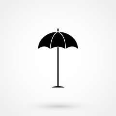 beach umbrella icon vector illustration eps10.