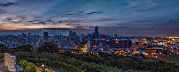 An aerial view of Kaohsiung city