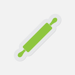 simple green icon - rolling pin