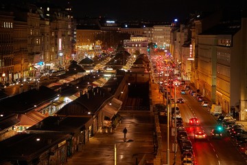 Urban street at night