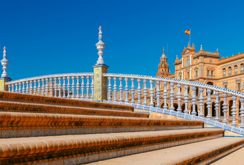 Obraz premium Seville. Spanish Square or Plaza de Espana.