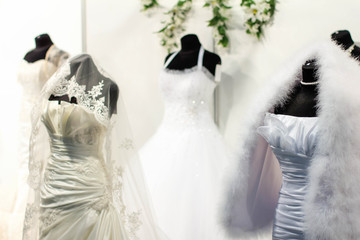exhibition of wedding dresses
