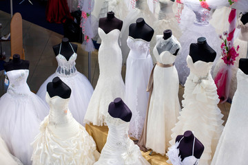 exhibition of wedding dresses