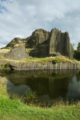 Basalt organ pipes Panska Skala - national natural monument near Kamenicky Senov in the Czech...