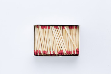 box of matches, isolated on white