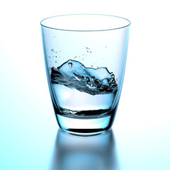 glass with water
