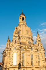 Fototapeta na wymiar The restored Church of our Lady in Dresden, Germany