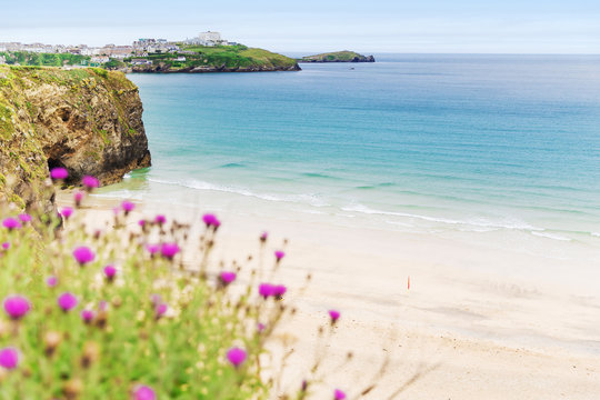 St Agnes and Chapel Porth Atlantic ocean, Cornwall