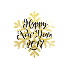 New Year ornament decoration background gold text