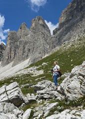 Fototapeta na wymiar DOLIMITEN - DREI ZINNEN - Wanderparadies in Südtirol