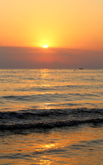 Photos bright sunset
