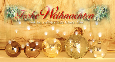 Weihnachtskarte Frohe Weinachten
