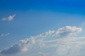 white cloud with clear blue sky background