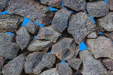 Background of volcanic stones.