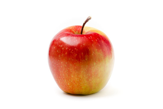 Red - yellow apple isolated on white background