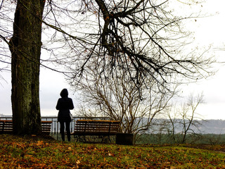 Girl looking to the Horizon