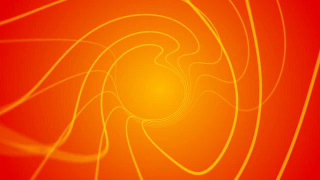 3D Orange Lines Abstract Background Animation