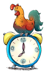 gallo con despertador © cirodelia