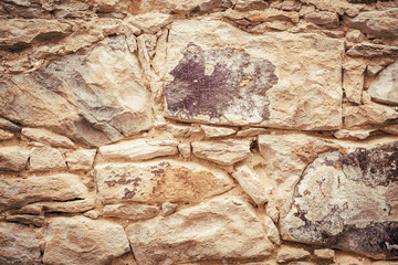 Background with the image of a stone wall