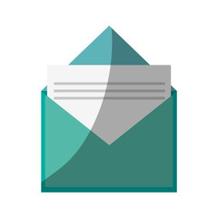 Envelope icon. Email mail message letter and marketing theme. Isolated design. Vector illustration