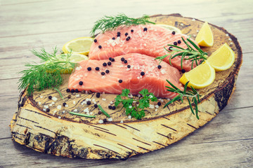 Fresh and aromatic Salmon