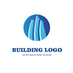 Logo design building vector template