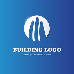 Logo design building vector template