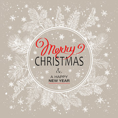 Christmas Poster - Illustration. Vector illustration of Christmas Background
