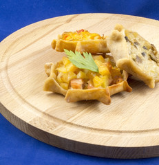 Christmas unleavened dread with filling