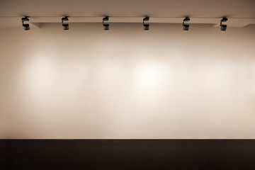 Beige Wall, Wall Light, Empty Wall, Gallery Wall, Empty Light Showcase, Presentation White Wall, Wall Product, Interior Background