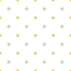 Silver and gold stars pattern
