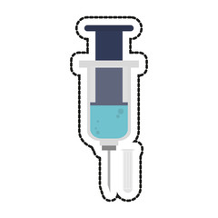 Injection icon. Medical health care hospital and emergency theme. Isolated design. Vector illustration