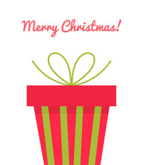 Christmas present greeting card