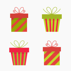 Christmas presents icons