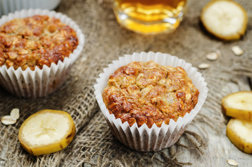 Oats banana muffins