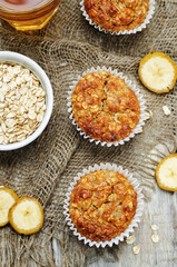 Oats banana muffins
