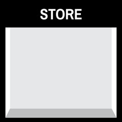 Fototapeta premium Shop front or store view vector illustration