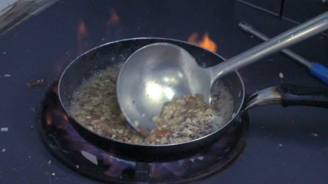 Preparing process of dhal soup, Indian cuisine